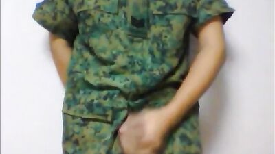 Asian Cock Private - Tans Army Workout