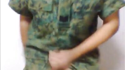 Asian Cock Private - Tans Army Workout