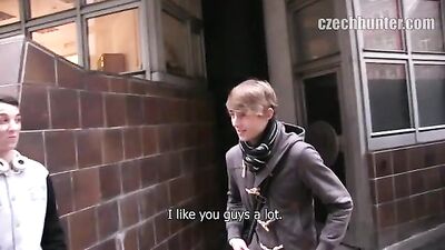 Two Friends Try for Money - Gay Frat Boy Porn