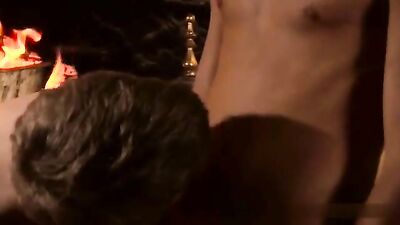 Gay Fireside Desire: A Passionate Encounter with Hot Men