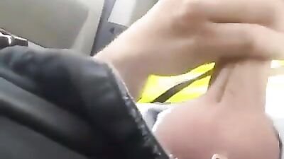 Jizz on the Road - Cum Shots Handjob Public Outside