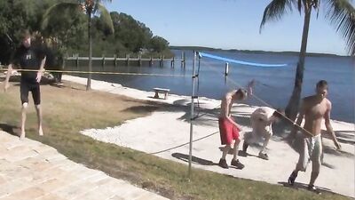 Gay Volleyball Orgy Aftermath: The Ultimate Cumshot Collection!