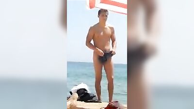 Swimsuit Changers - Public Outside Straight Boys Voyeur