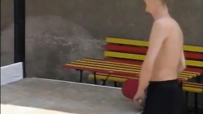 Stripping PingPong: Action Blond Boys Play!