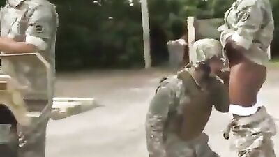 Army Action: Big Cocks Invasion - Hardcore Amateur Action