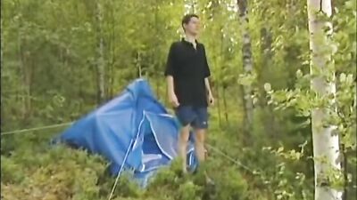 Camping Sex In The Woods: Action Ass Play Cum Shots!