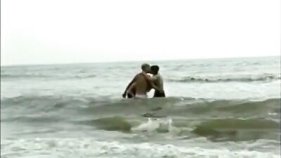 Gangbang on the Beach - Three Twinks Hardcore Adventure