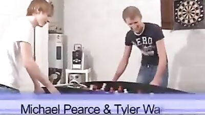 Bareback Blond Twinks: Foosball Fever!