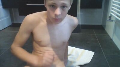 Blissful Cum Shots - Amature Blond Boys Cam 8735!