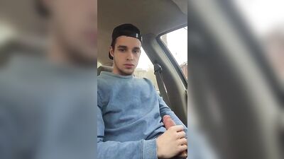 Wanking in my car