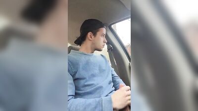 Wanking in my car