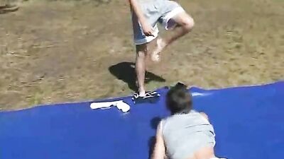 Outdoor Fetish Fun Wrestling Boys: The Ultimate Battlefield!