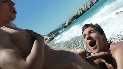 Gay Porn - Bareback Beach Party #06 - Ass Play Bareback Big Cocks