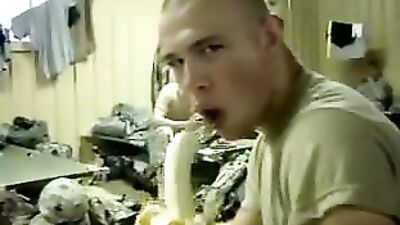 Horny soldiers unleash their banana-fueled desires in this hot new release!