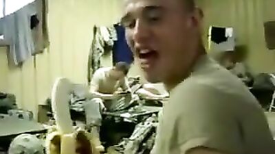 Horny soldiers unleash their banana-fueled desires in this hot new release!