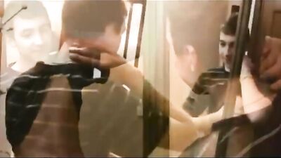 Russian Boy Explores his Wet Dreams in the Shower!