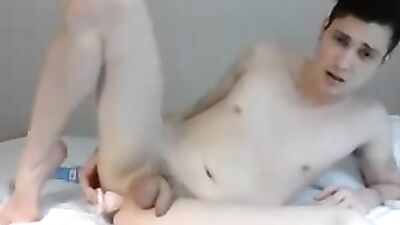 Home Alone: Action Ass Play Cum Shots - A Gay Porn Video