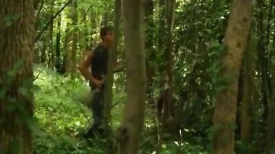 Young trespasser gets fucked on the land