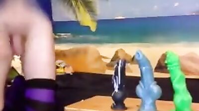 Jakubs Stocking Fetish Web-Cam Toy Play