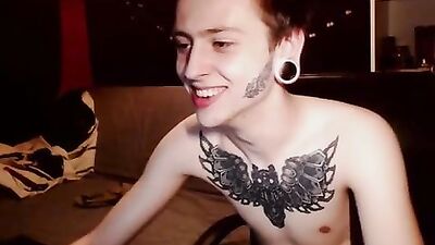 Gay Porn Sweetheart Camboy Jerks Off and Cums!