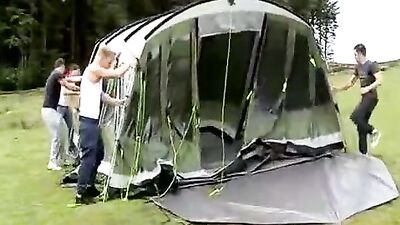 Outdoor Circle Jerk: Brit Friends Go Wild!