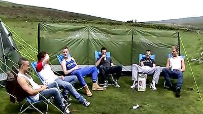 Outdoor Circle Jerk: Brit Friends Go Wild!