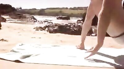 Public beach jerk off
