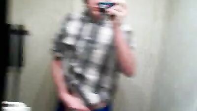 Gay Bathroom Romp: Twink Jerks Off!