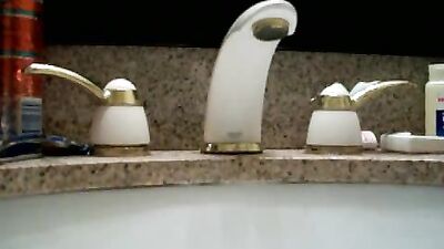 Gay Bathroom Romp: Twink Jerks Off!