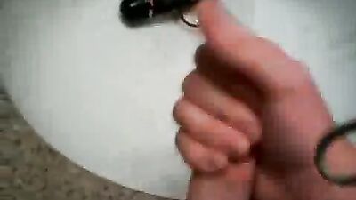 Gay Bathroom Romp: Twink Jerks Off!