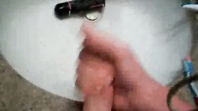 Gay Bathroom Romp: Twink Jerks Off!