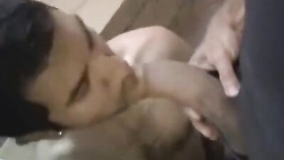 Arab Dad Breeds his Arab Boy: Bareback Father and Step Son Oral