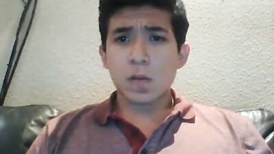 Young Latino Exposing His Thick Cock On Webcam