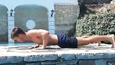 Straight Bodybuilder Gym Workout - Hardcore Men in the Fitness Room