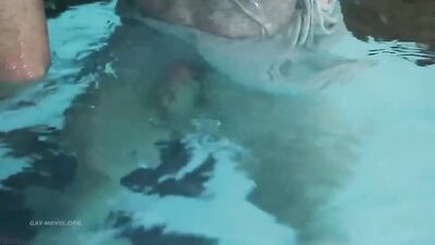 Pool Fun with Kris Blent: Bareback Cum Shots Reignite!