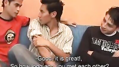 Gangbang in the Blue Room! OR Latino Barebacking Orgies on a Blue Sofa OR Barebacking 3 Latinos on the Blue Couch