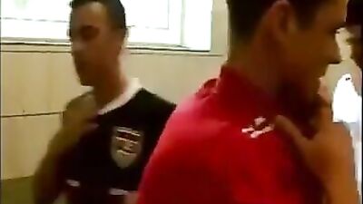 3way in sauna: Bareback Passion Unleashed!