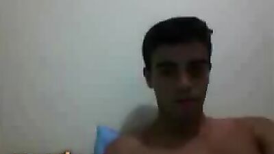 Horny Brazilian Fucking His Bed