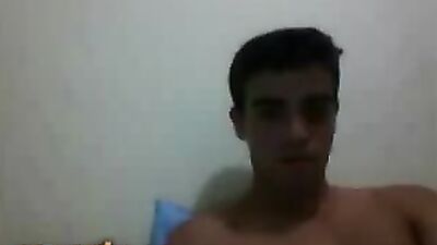 Horny Brazilian Fucking His Bed