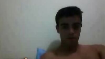 Horny Brazilian Fucking His Bed