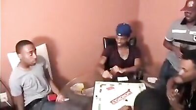 Gay Poker Night Heats Up with Sexy Stripping and Hot Group Action!