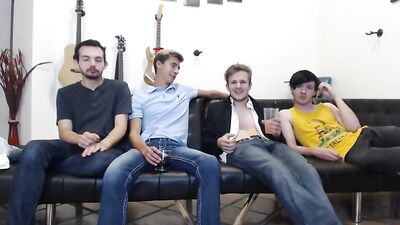 Gangbang Fetish with Martin Sammy: Four-Way Gay Group Sex!