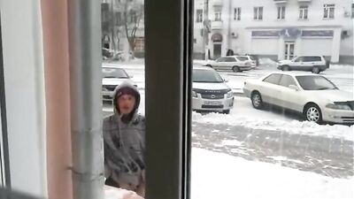 Winters Bad Boy: Amateur Public Outside Adventure!