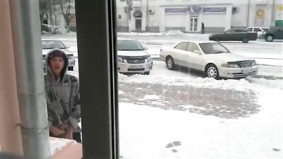 Winters Bad Boy: Amateur Public Outside Adventure!