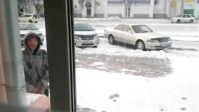 Winters Bad Boy: Amateur Public Outside Adventure!