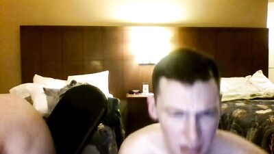 Straight Budz in Hotel Room: A Web Cam Handjob Adventure!