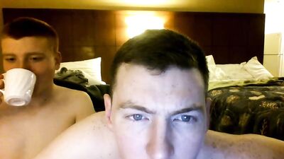 Straight Budz in Hotel Room: A Web Cam Handjob Adventure!