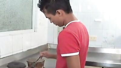Latino Twinks Cooking Up Heat in the Kitchen