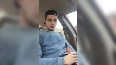Adorable-ShortSweet Car Cums! Amature Solo Wanking