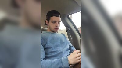 Adorable-ShortSweet Car Cums! Amature Solo Wanking
